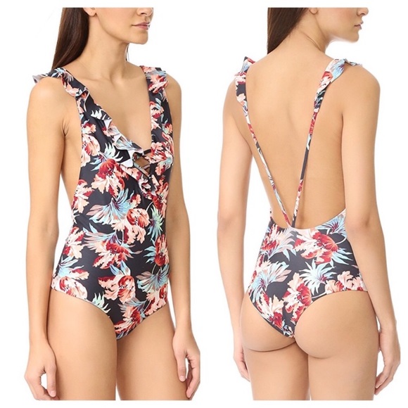 Tori Praver onepiece floral M - Picture 1 of 7